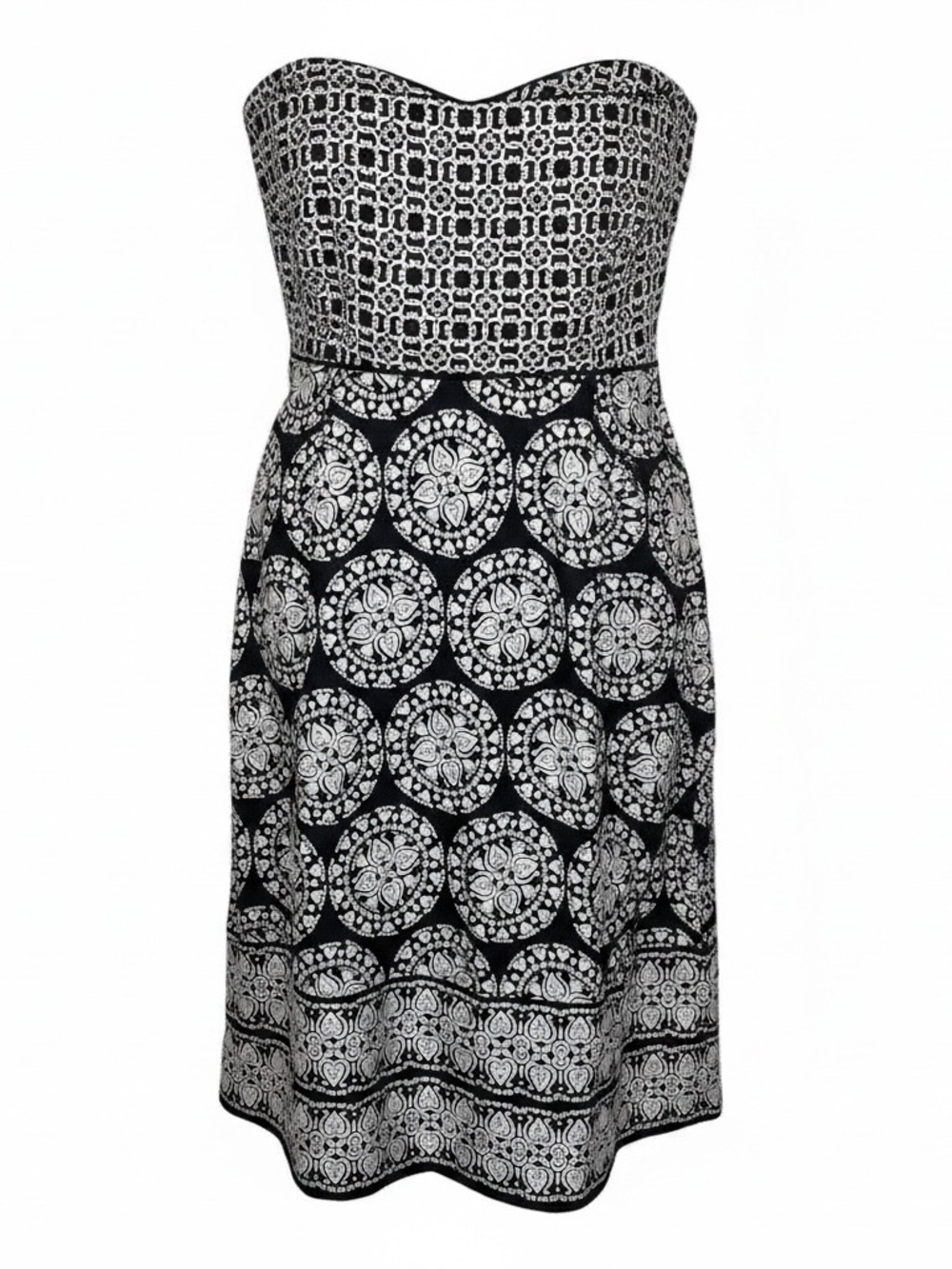White House Black Market Strapless Sweetheart Bustier Dress